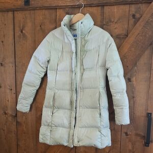 Columbia Light Light Grey/White Puffer Jacket